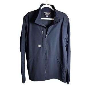 Ariat "Rebar" Men's Lightweight Convertable Sleeve Black Jacket to vest.